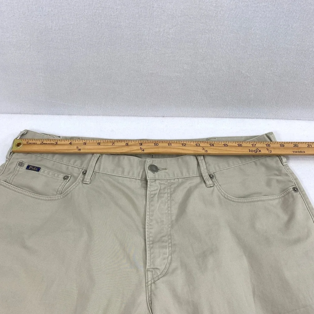Polo Ralph Lauren Khaki Pants Mens 37 x 27.5 Straight‎ Fit Casual Chinos